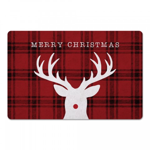 Merry Christmas Deer 27x18 Floor Mat