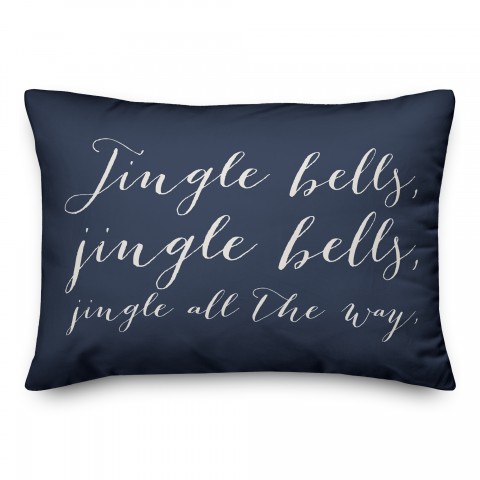 Jingle Bells 14x20 Spun Poly Pillow