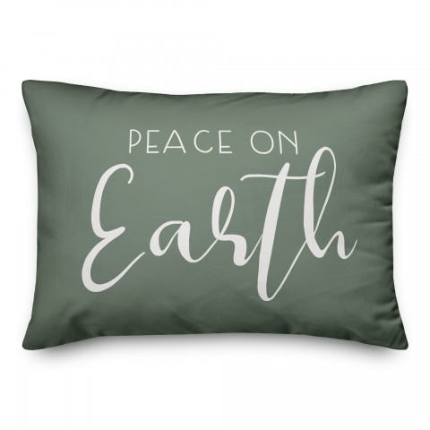 Peace on Earth 14x20 Spun Poly Pillow