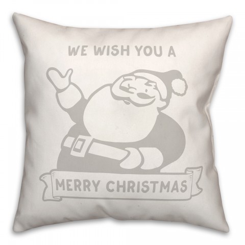 Retro Santa 18x18 Spun Poly Pillow