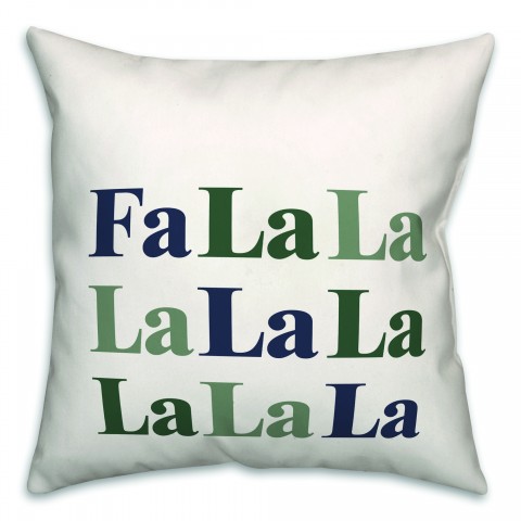 Fa La La Neutrals 18x18 Spun Poly Pillow