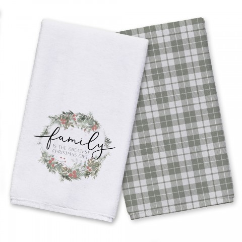 Family is the Greatest Christmas Gift Textiles Collection
