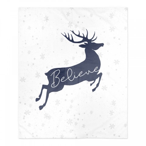 Believe Deer 50x60 Sherpa Fleece Blanket