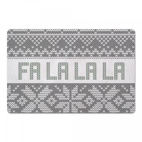 Fa La La La Sweater Pattern 27x18 Floor Mat