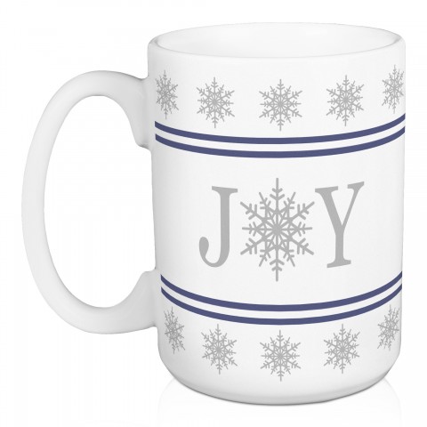 Joy Snowflake 15 oz Mug