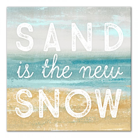 Sand is the New Snow 12x12 Canvas Wall Art