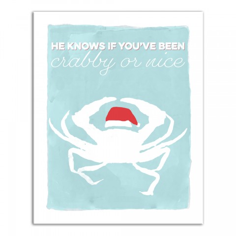 Crabby or Nice 16x20 Canvas Wall Art
