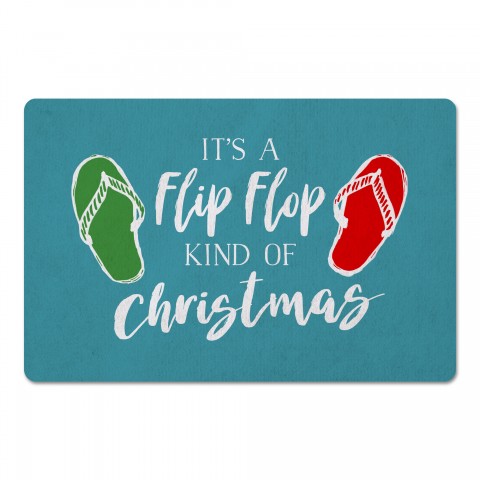 Flip Flop Kind of Christmas 27x18 Floor Mat