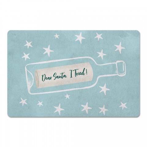 Christmas Sea Bottle 27x18 Floor Mat