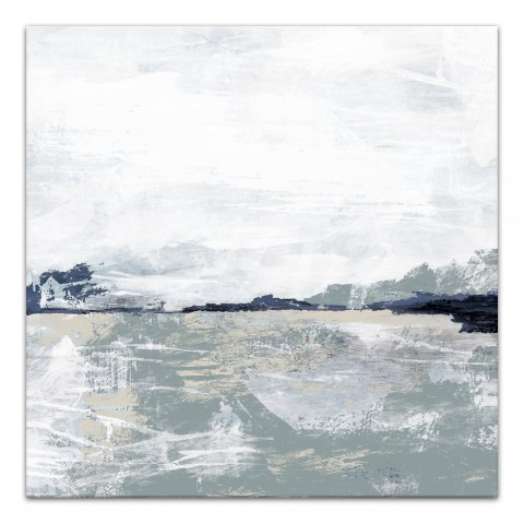 Blue Sage Abstract 20x20 Canvas Wall Art