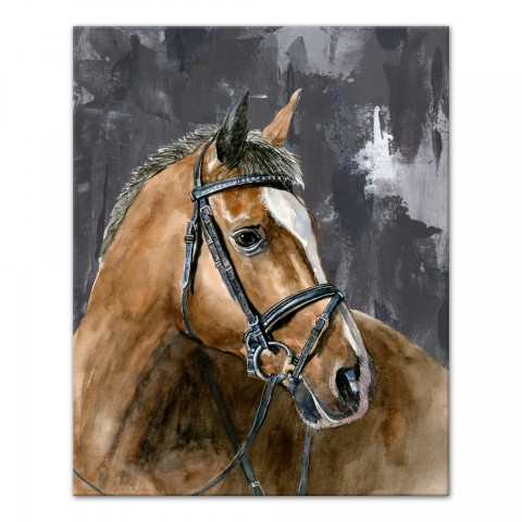 Mono Stoic Horse 16x20 Canvas Wall Art