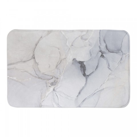 Inky Marble 34x21 Bath Mat