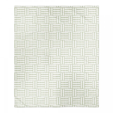 Sage Crosshatch Pattern 50x60 Sherpa Fleece Blanket