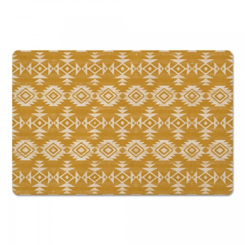 Tribal Gold Pattern 27x18 Floor Mat