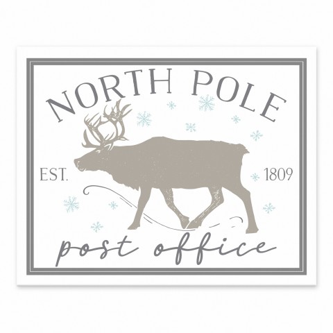 Northpole Post Office 8x10 Tabletop Canvas