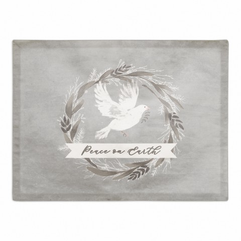 Peace on Earth Dove 18x14 Poly Twill Placemat