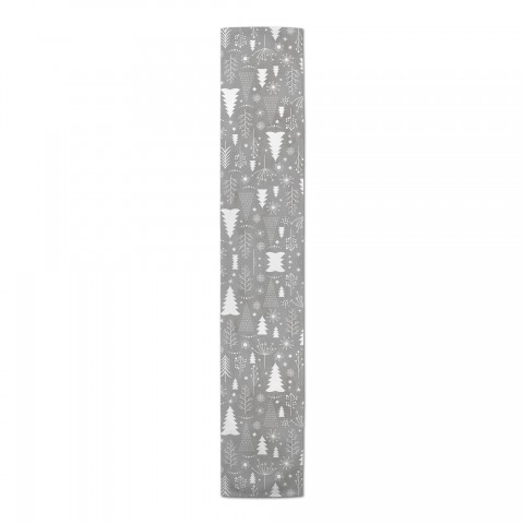 Gray Christmas Tree Pattern Tablecloth