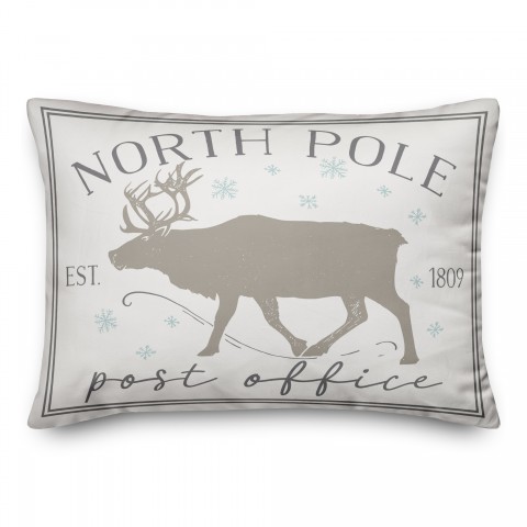 Northpole Post Office 14x20 Spun Poly Pillow
