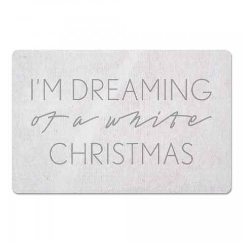 Dreaming of a White Christmas 27x18 Floor Mat