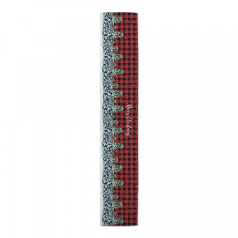 Watercolor Pine Trees Merry Christmas Tablecloth