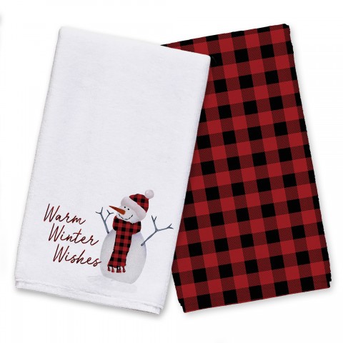 Watercolor Snowman Textiles Collection
