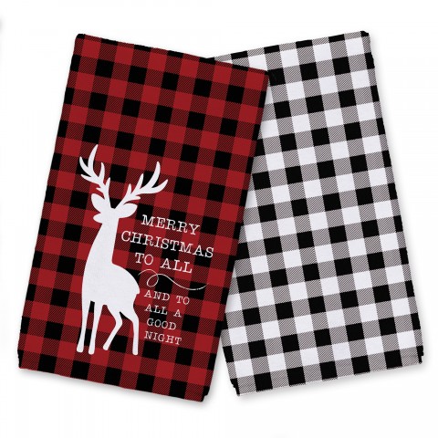 Deer Merry Buffalo Check Textiles Collection
