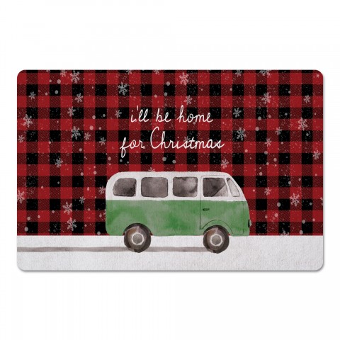 Van Be Home Christmas Green 27x18 Floor Mat