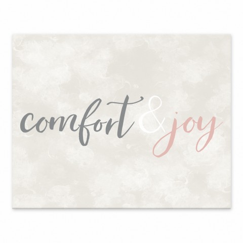 Comfort and Joy 8x10 Tabletop Canvas