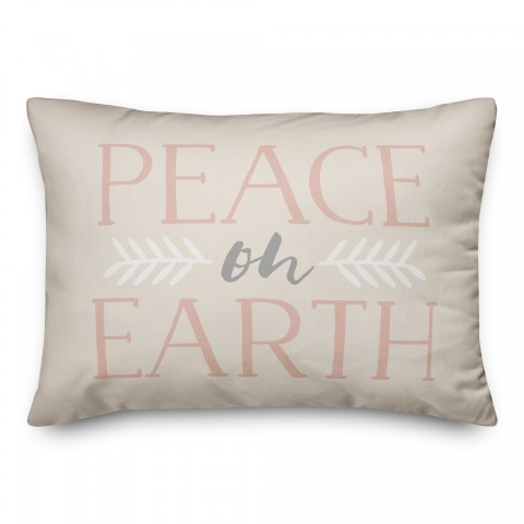 Peace on Earth 14x20 Spun Poly Pillow