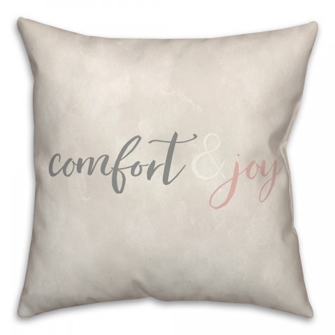 Comfort and Joy 18x18 Spun Poly Pillow