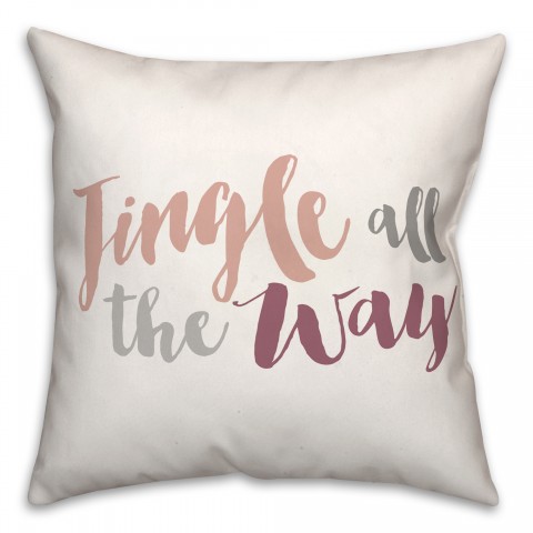Jingle all the Way 18x18 Spun Poly Pillow