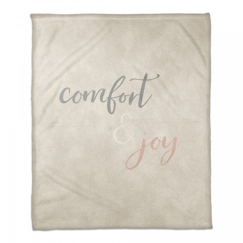 Comfort and Joy 50x60 Coral Fleece Blanket