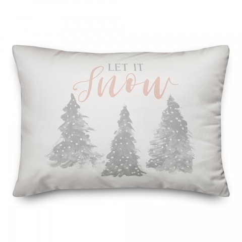 Let it Snow 14x20 Spun Poly Pillow