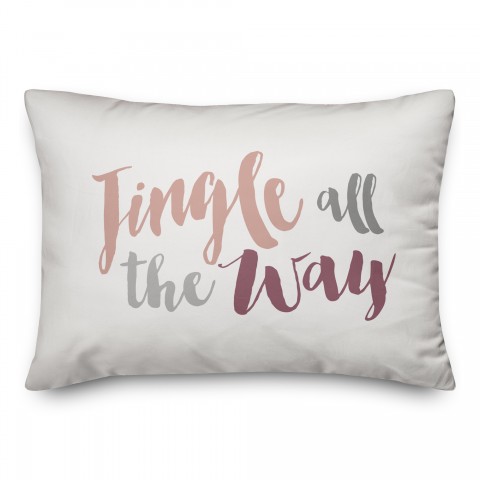 Jingle all the Way 14x20 Spun Poly Pillow