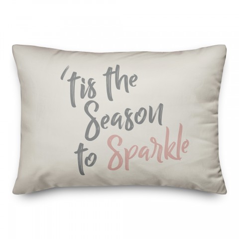 Season to Sparkle 14x20 Spun Poly Pillow
