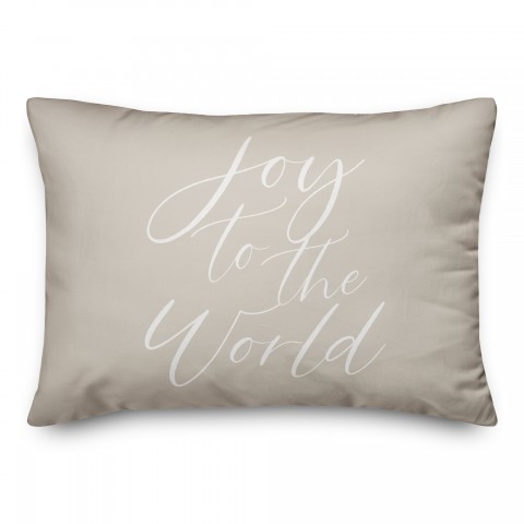 Joy to the World  14x20 Spun Poly Pillow