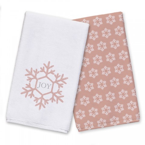 Joy Pink Snowflake Textiles Collection