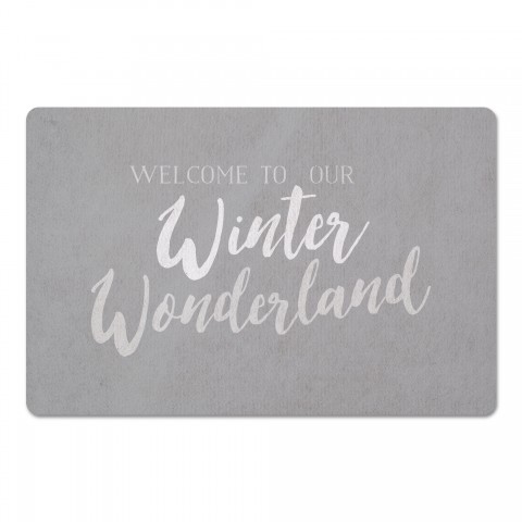 Silver Winter Wonderland 27x18 Floor Mat
