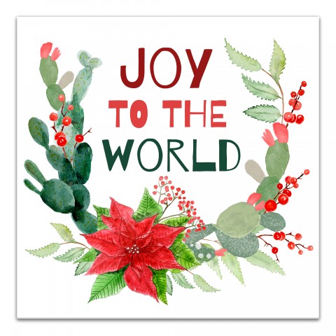 Joy to the World 12x12 Canvas Wall Art