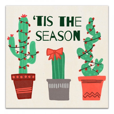Tis the Season 16x16 Canvas Wall Art