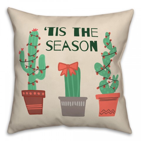 Tis the Season 18x18 Spun Poly Pillow