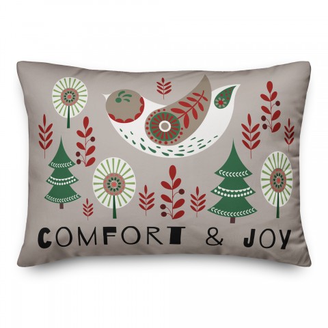 Comfort and Joy 14x20 Spun Poly Pillow