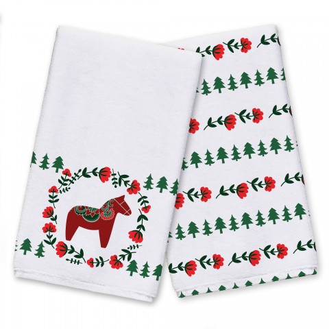Christmas Donkey Wreath Textiles Collection