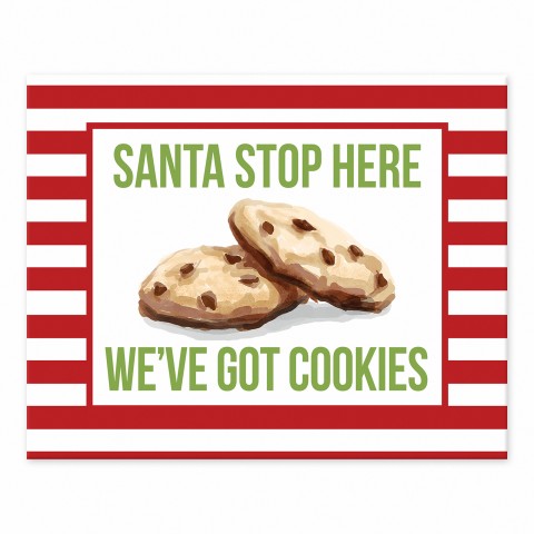 Stanta Stop Here 8x10 Tabletop Canvas