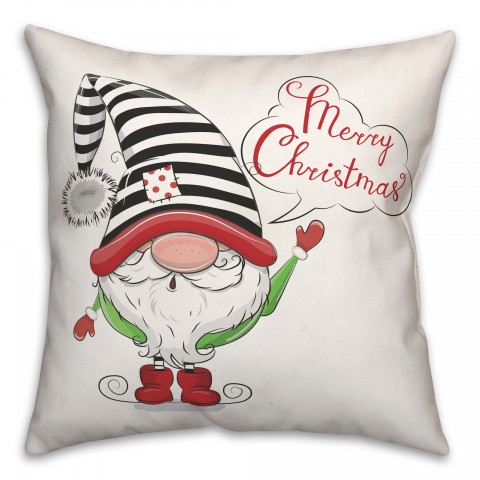 Christmas Gnome 18x18 Spun Poly Pillow