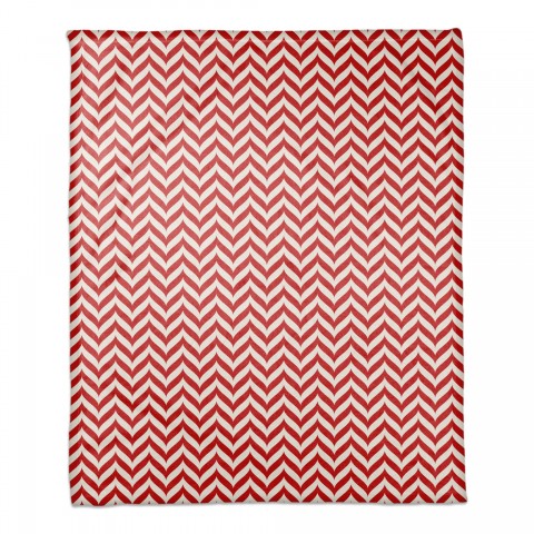 Candy Stripe Pattern 50x60 Coral Fleece Blanket