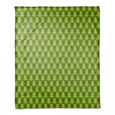 Christmas Tree Pattern 50x60 Coral Fleece Blanket
