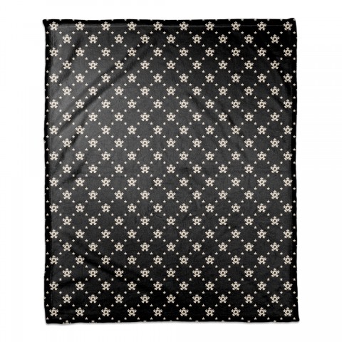 Stars and Snow Pattern 50x60 Coral Fleece Blanket