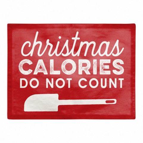 Christmas Calories 18x14 Poly Twill Placemat