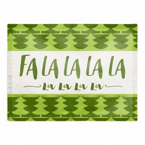 Falalala Tree Pattern 18x14 Poly Twill Placemat